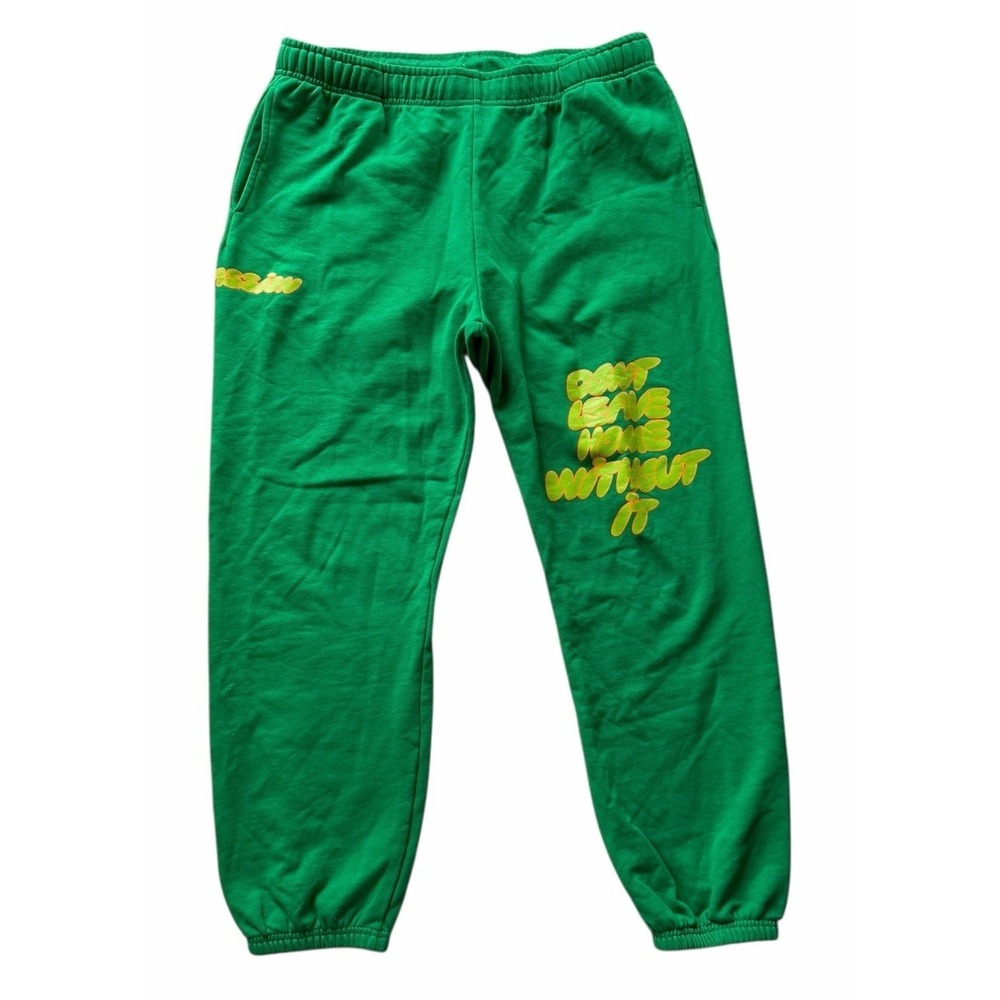 The Mayfair Group Compassion Sweatpants "Don't Leave Home Without It" Green L/XL